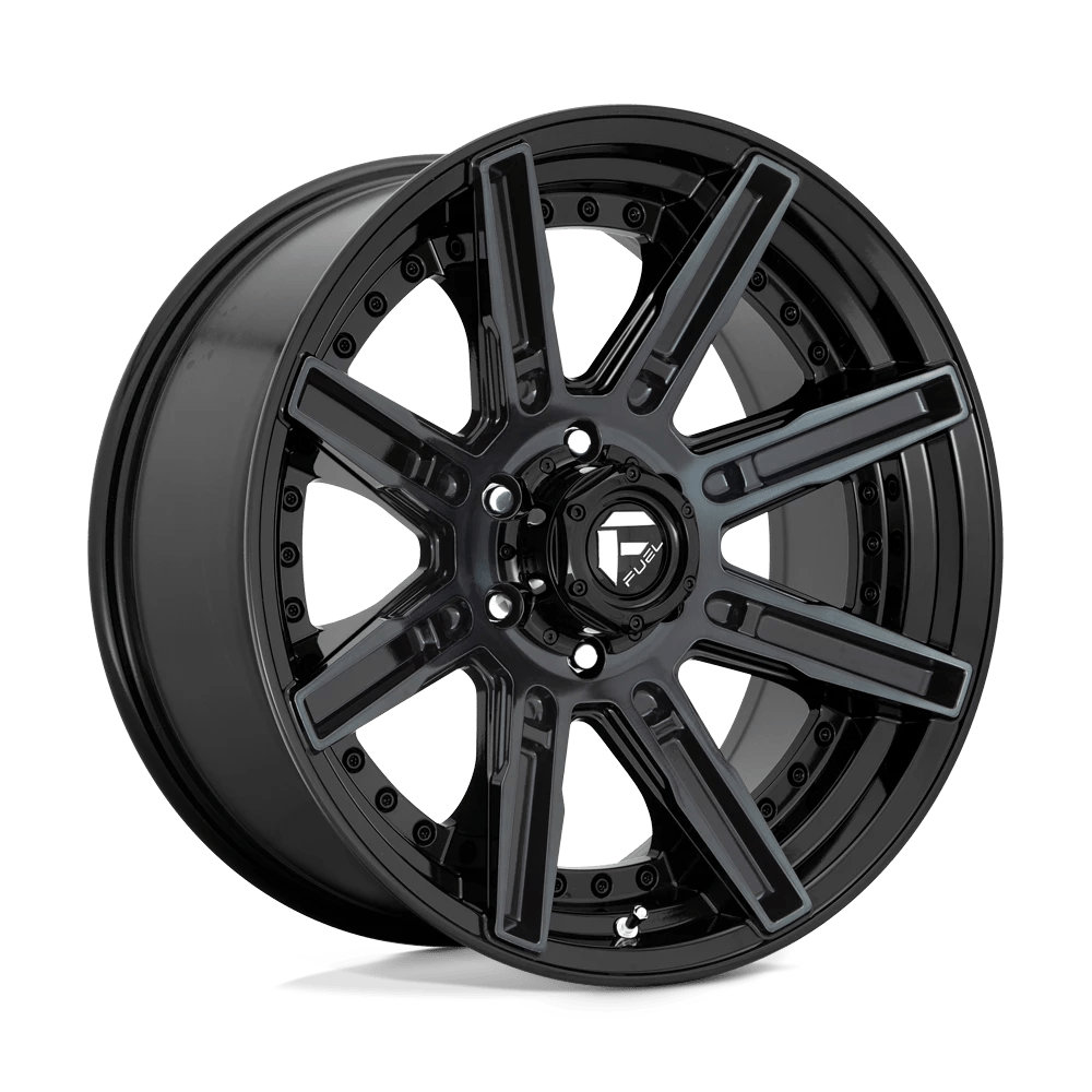 Fuel 1PC GLOSS MACHINED DOUBLE DARK TINT ROGUE 20X9 5X5 MLT 5.07 71.5 01MM