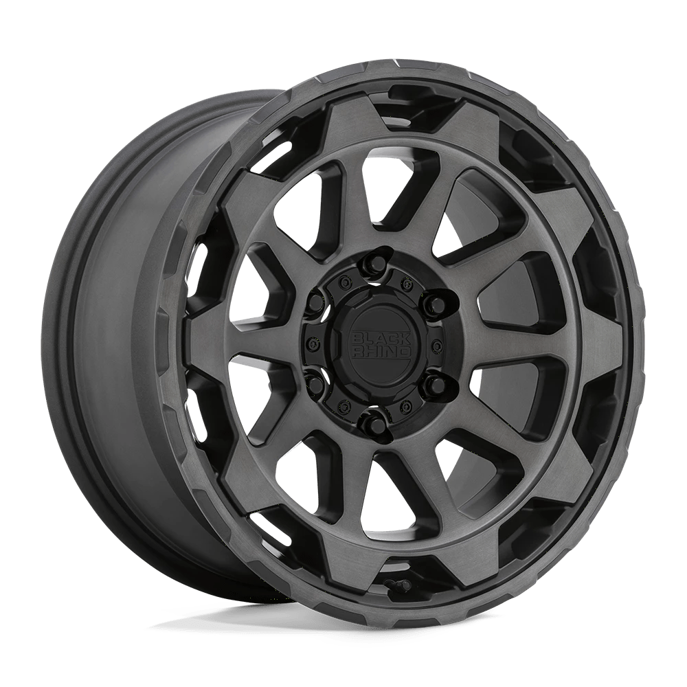 Black Rhino MATTE GUNMETAL W/ BRUSHED FACE ROTOR 20X9 5X5.0 71 M-GMTL-BRSH -18