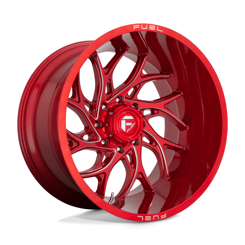 Fuel 1PC CANDY RED MILLED D742 RUNNER 24X12 5X5.0 71.5 CRM -44MM