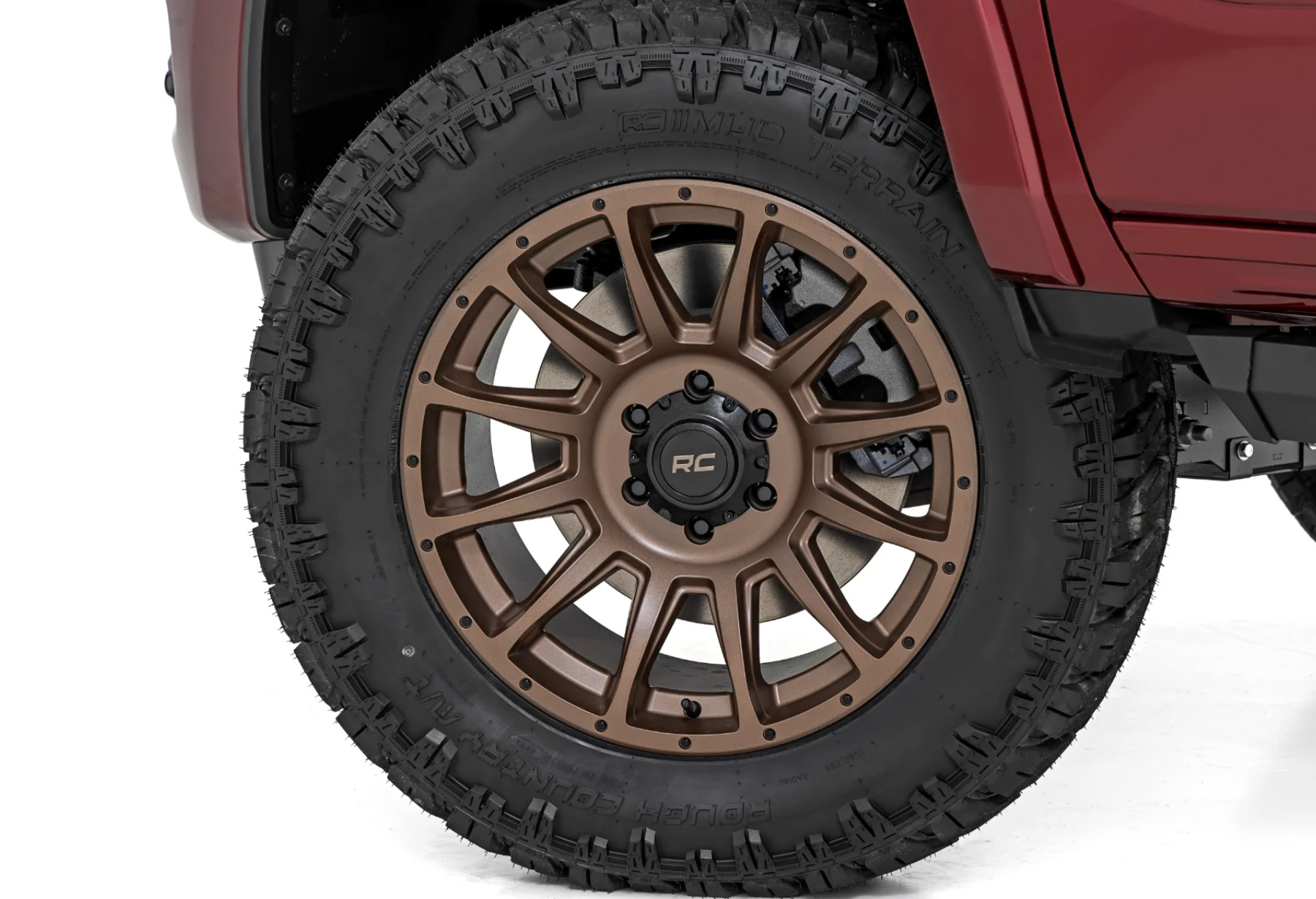 Rough Country 90 Series Wheel One-Piece | Bronze | 20x10 | 5x5 | -19mm
