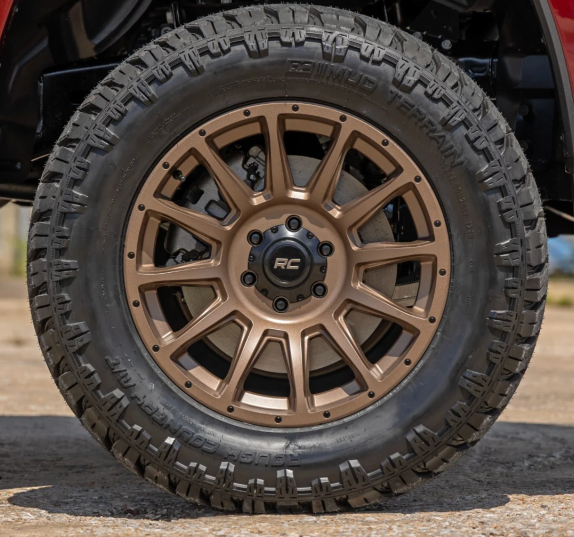 Rough Country 90 Series Wheel One-Piece | Bronze | 20x10 | 5x5 | -19mm
