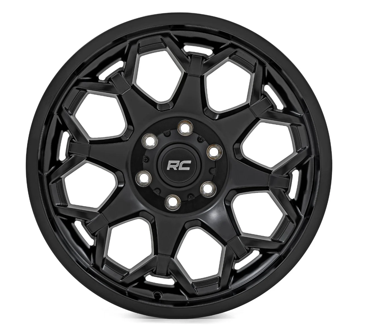 Rough Country 80 Series Wheel One-Piece | Semi Gloss Black | 20x10 | 5x5 | -25mm