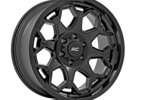 Rough Country 80 Series Wheel One-Piece | Semi Gloss Black | 20x10 | 5x5 | -19mm