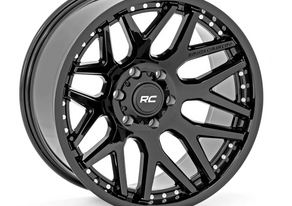 Rough Country 95 Series Wheel One-Piece | Gloss Black | 20x10 | 5x5 | -19mm