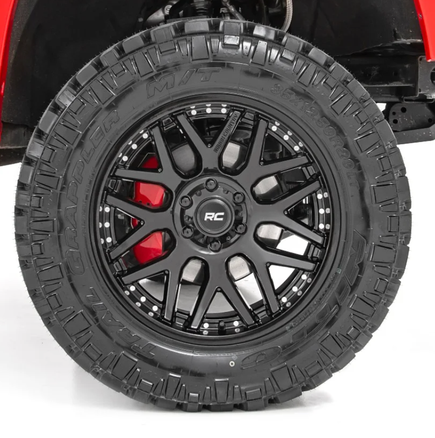 Rough Country 95 Series Wheel One-Piece | Gloss Black | 20x10 | 5x5 | -19mm
