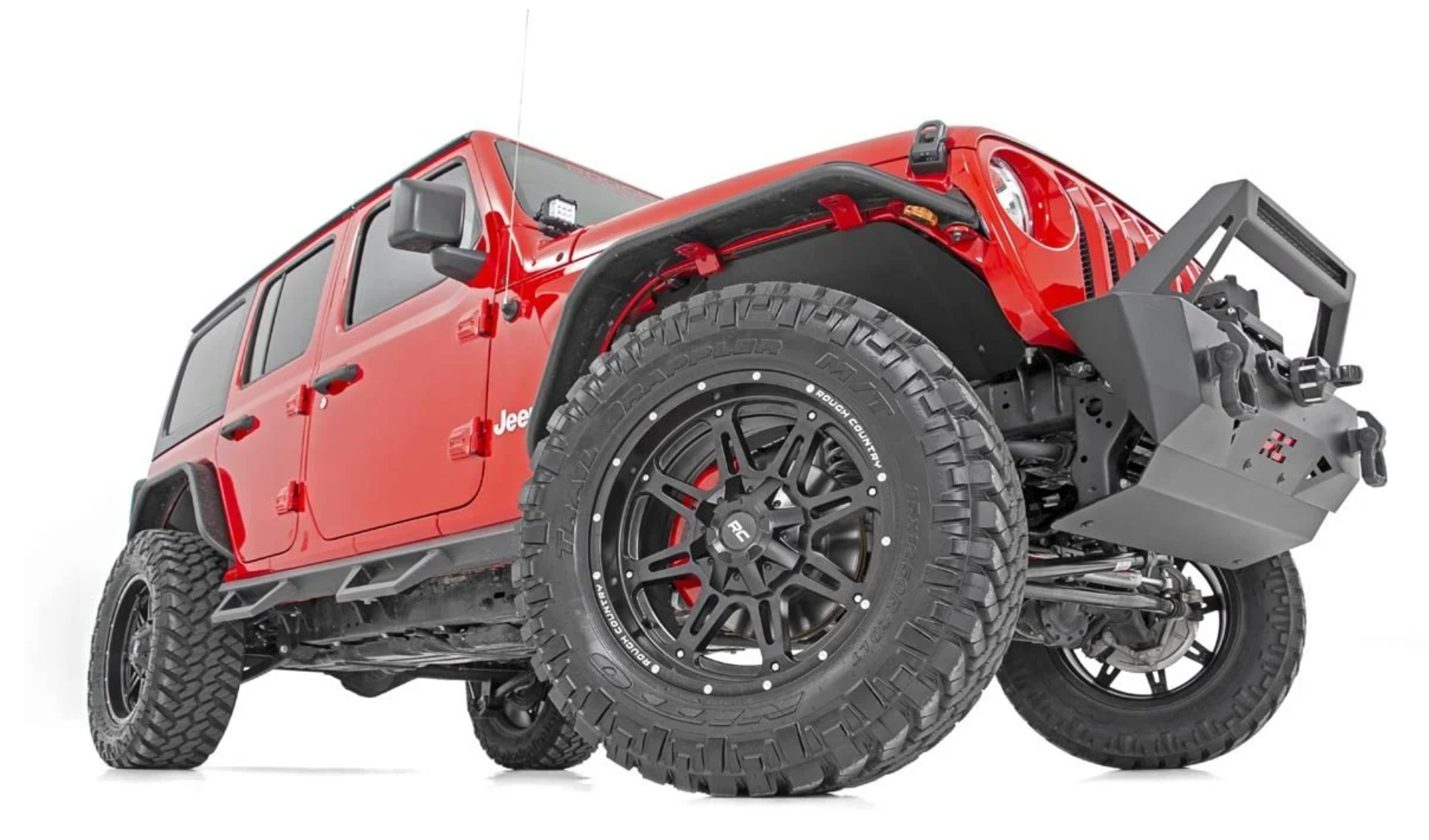 Rough Country 94 Series Wheel One-Piece | Matte Black | 20x10 | 5x5.0/5x4.5 | -18mm