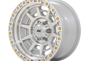 Rough Country 85 Series Wheel Simulated Beadlock | Full Machine | 17x9 | 5x5 | -12mm