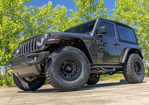 Rough Country 82 Series Wheel One-Piece | Semi Gloss Black | 17x9 | 5x5 | -12mm