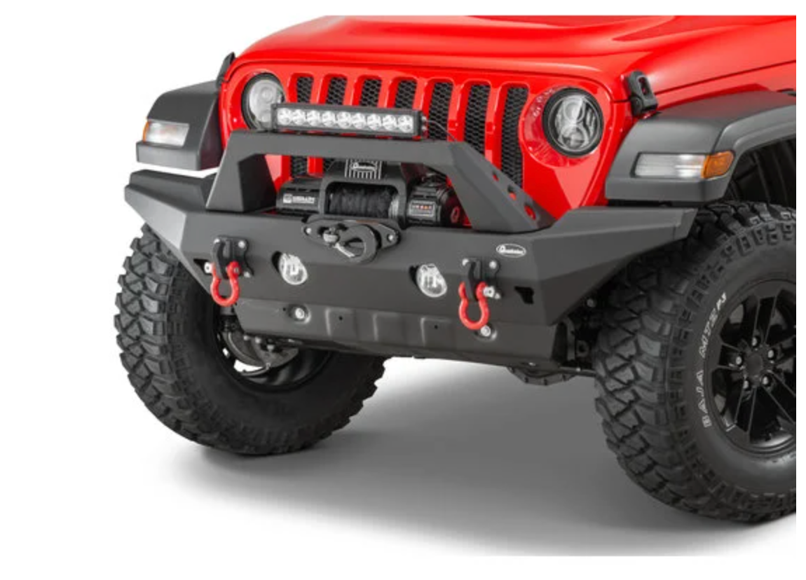 Quadratec Brute Strength Winch Bumper Full Width for 18-26 Jeep Wrangler JL & Gladiator JT
