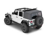 QuadraTop Premium Twill Complete Top, 2018 Current JLU Wrangler, Premium Black Twill