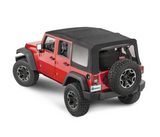 QuadraTop Complete Soft Top in Black Twill for 07-18 Jeep Wrangler JK Unlimited 4-Door