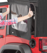 QuadraTop Complete Soft Top in Black Twill for 07-18 Jeep Wrangler JK Unlimited 4-Door