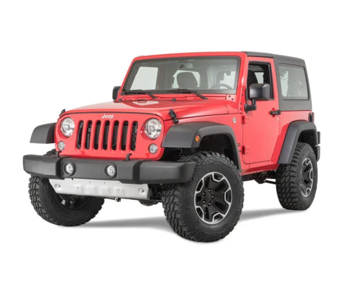 Quadratec Aluminum Modular Front Sway Bar Skid Plate for 10-18 Jeep Wrangler JK