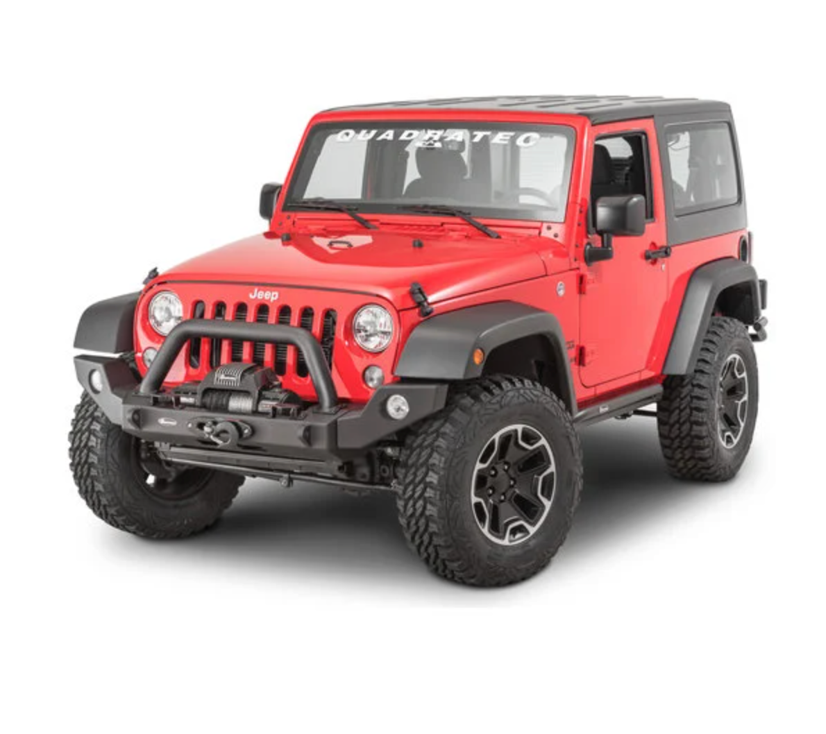Quadratec Modular Winch Ready Front Bumper for 07-18 Jeep Wrangler JK