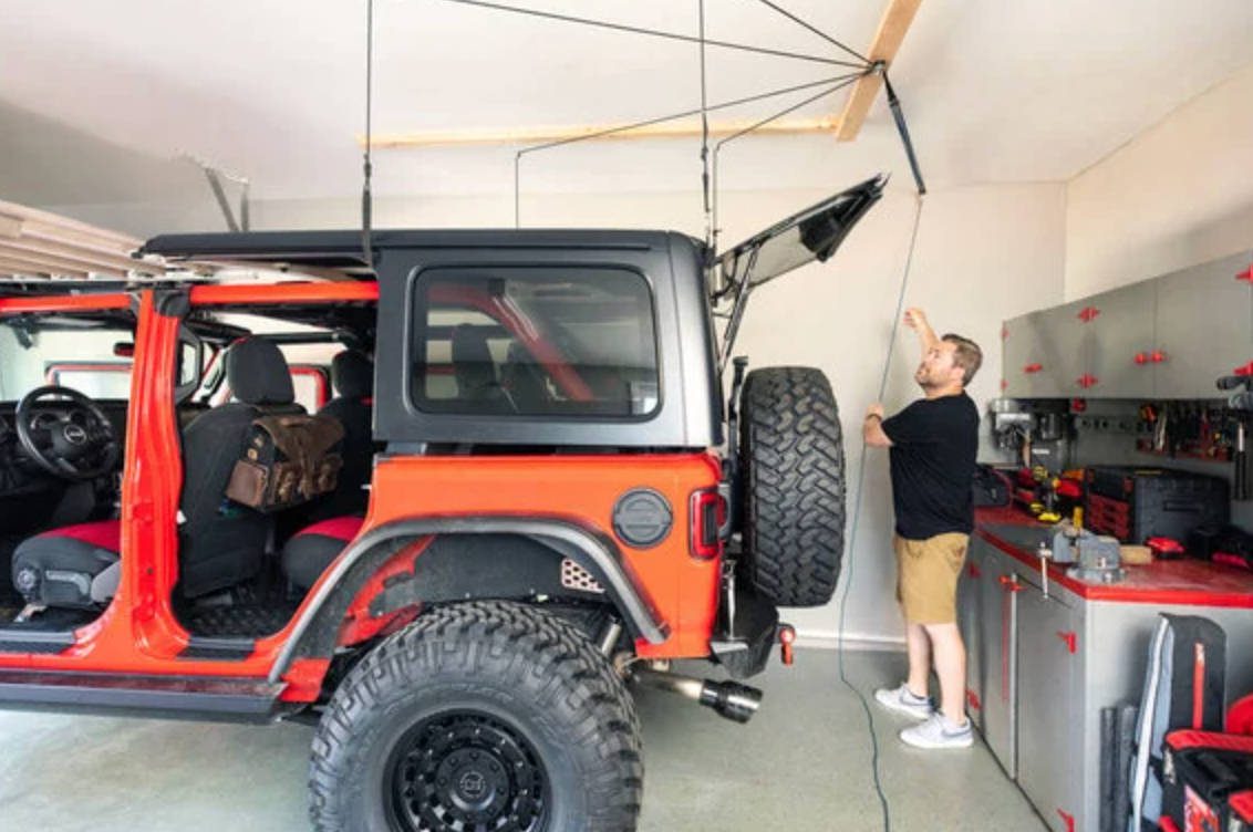QuadraTop 4-Point Hardtop Hoist System JK, JKU, JL, JLU, JTU