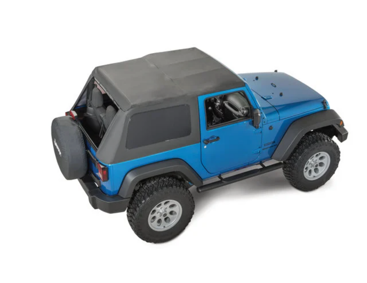 QuadraTop Fastback Conversion Replacement Fabric Only for 07-18 Jeep Wrangler JK