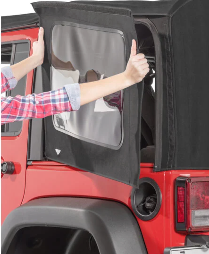 QuadraTop Premium Twill Replacement Top with Tinted Windows for 10-18 Jeep Wrangler JK Unlimited 4-Door