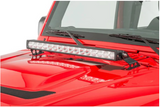 Quadratec Hood Mount Light Bracket for 07-18 Jeep Wrangler JK