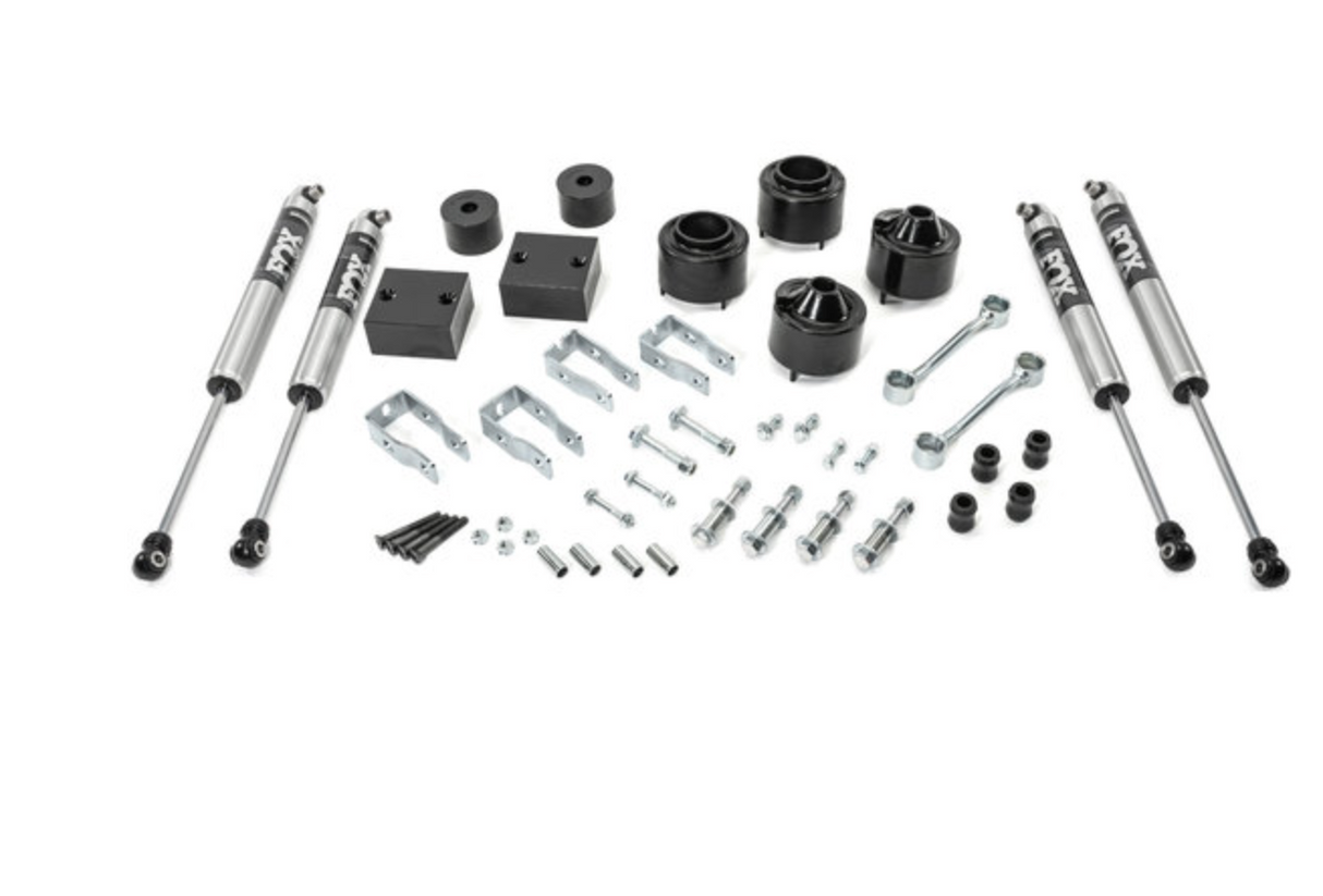 Quadratec 1.75in Spacer Lift Kit with Fox Shocks for 18-23 Jeep Wrangler JL