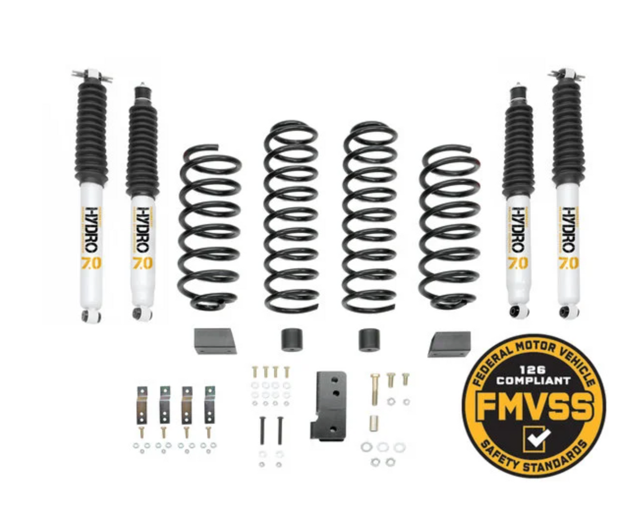 Quadratec Maximum Duty 2.5" Coil Spring Suspension Lift Kit  for 07-18 Jeep Wrangler JK Unlimited 4-Door
