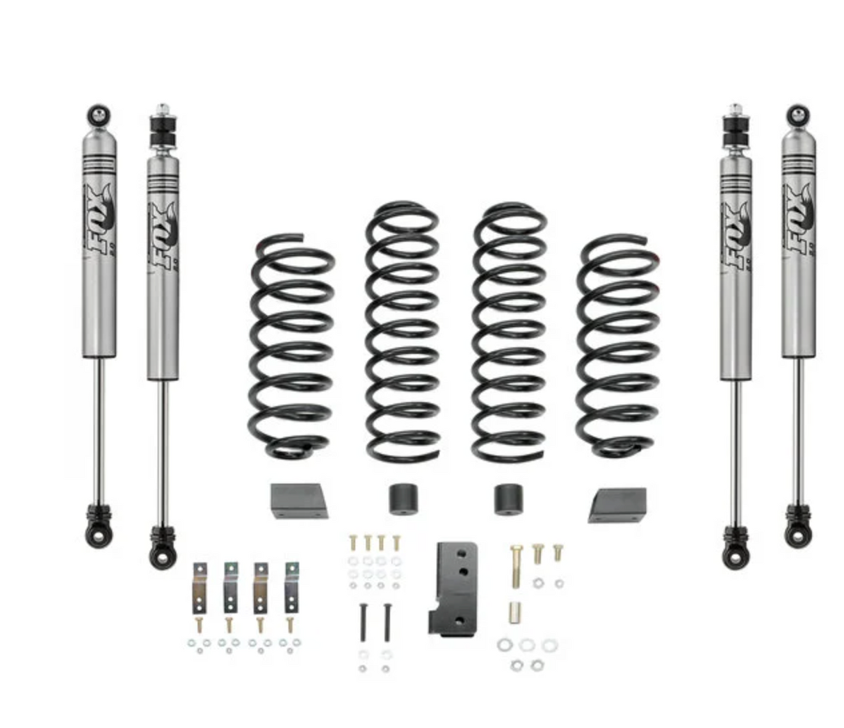 Quadratec 2.5” Coil Spring Suspension Kit with FOX IFP Mono-Tube Shocks for 07-18 Jeep Wrangler JK