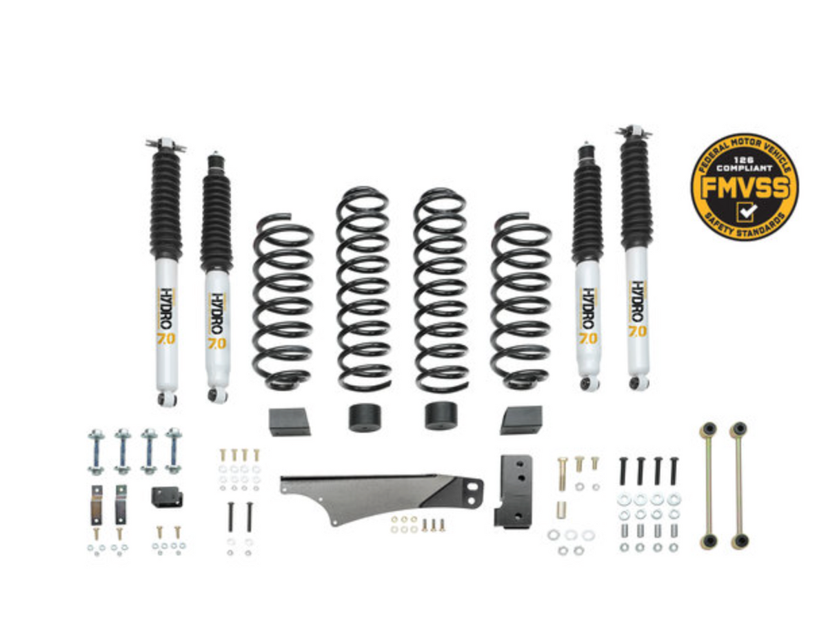 Quadratec Maximum Duty 3.5in Coil Spring Suspension Lift Kit for 07-18 Jeep Wrangler JK Unlimited 4-Door