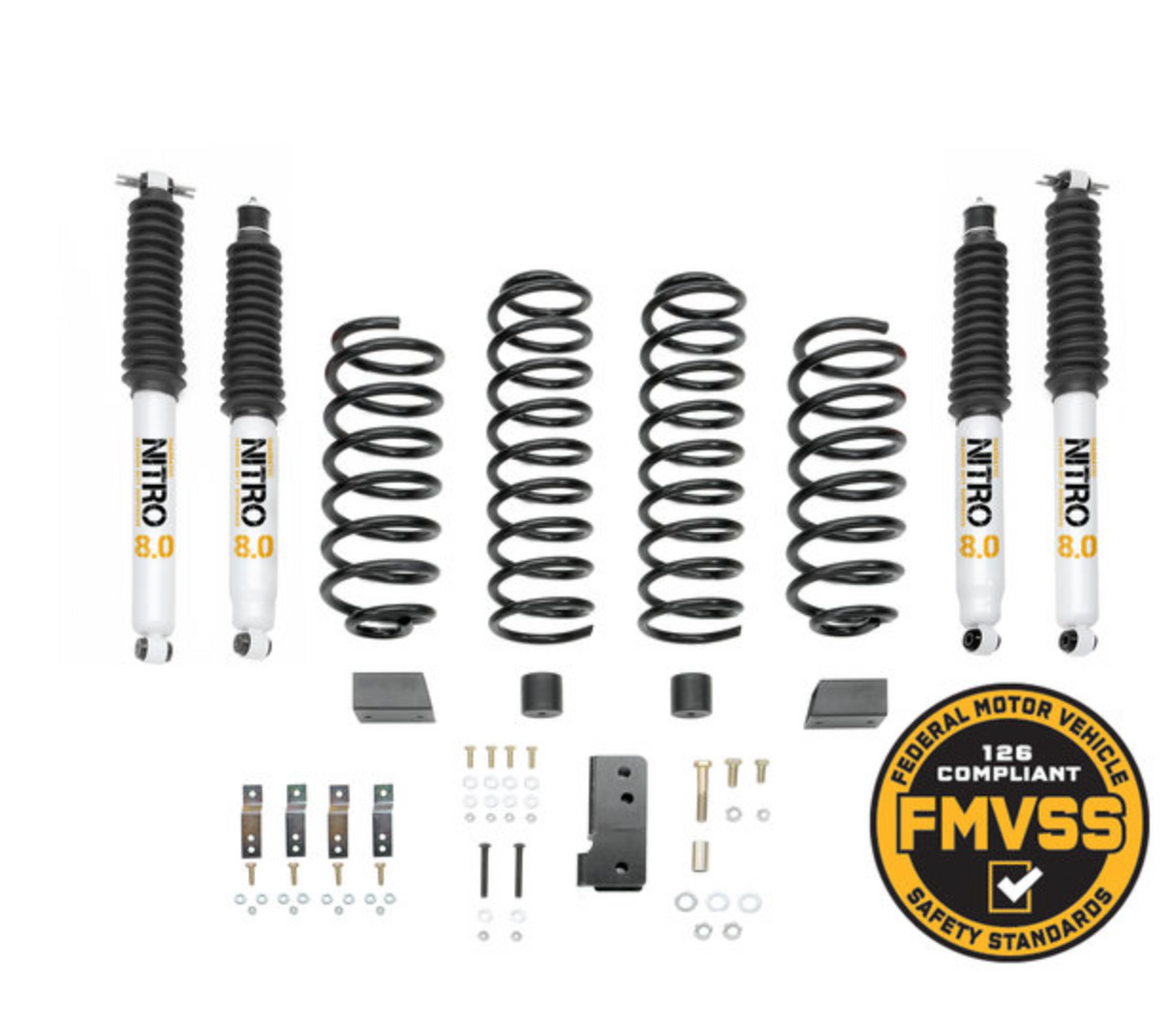 Quadratec Maximum Duty 2.5" Coil Spring Suspension Lift Kit  for 07-18 Jeep Wrangler JK 2-Door