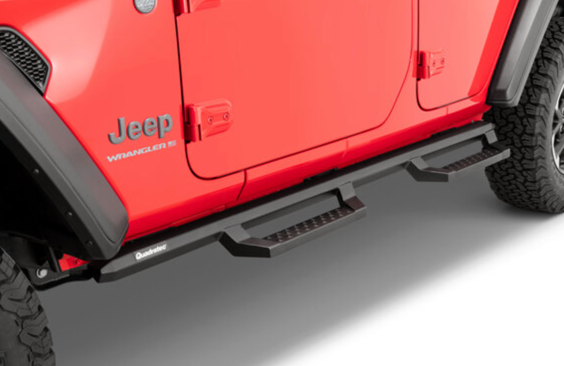 Quadratec QRC Drop Steps for 18-26 Jeep Wrangler JL Unlimited 4-Door
