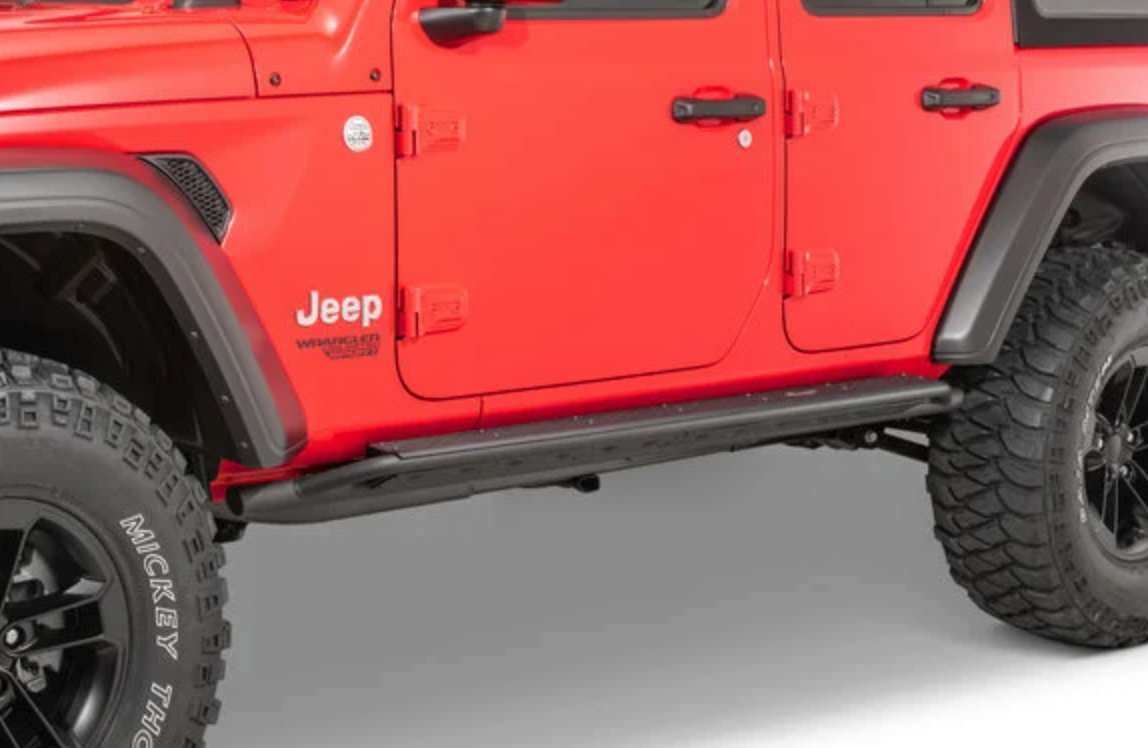 Quadratec Brute Strength Side Steps for 18-26 Jeep Wrangler Unlimited JL 4-Door