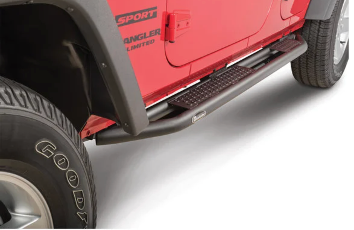 Quadratec QRC Side Armor with Step for 07-18 Jeep Wrangler Unlimited JK