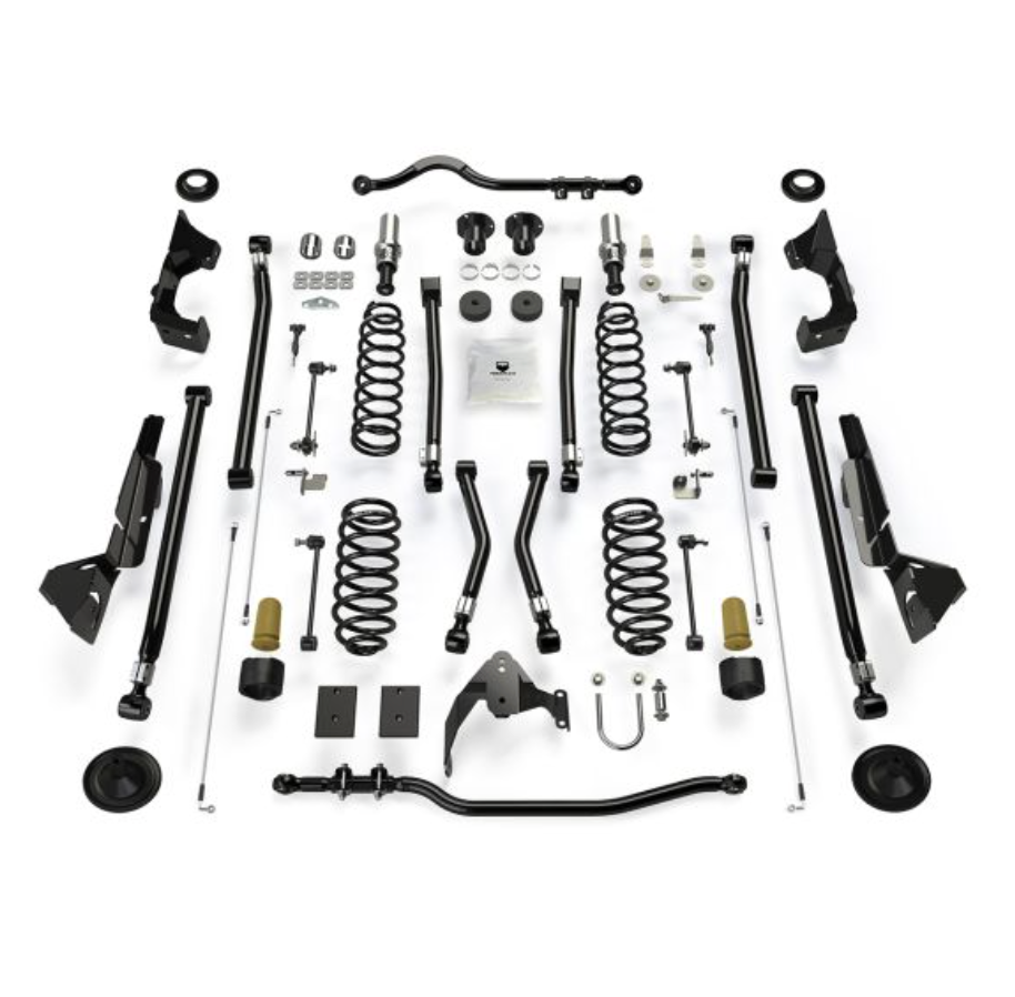 JK 4dr: 4" Alpine CT4 Long Arm Suspension System - No Shocks