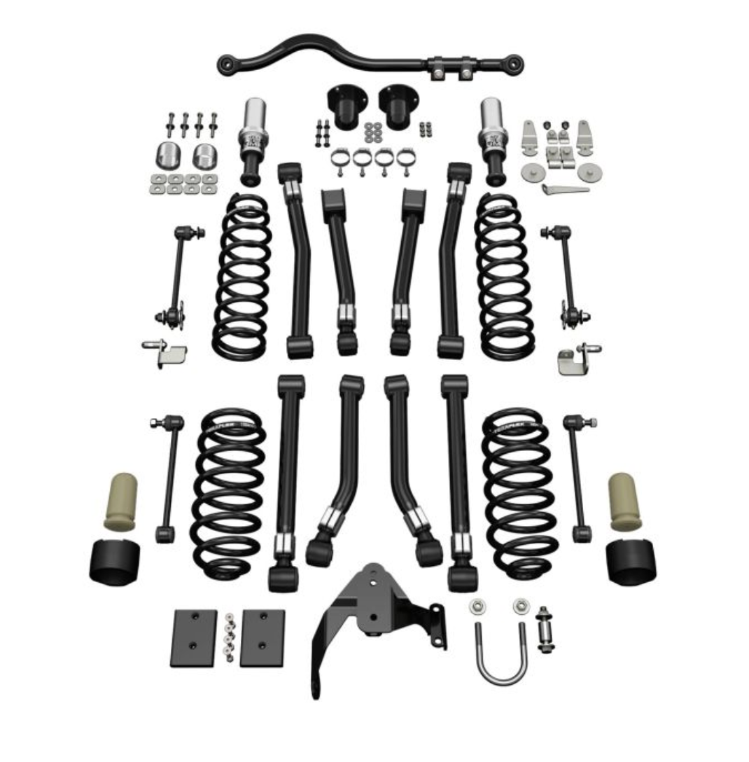 JK 4dr: 3" Alpine CT3 Short Arm Suspension System - No Shocks