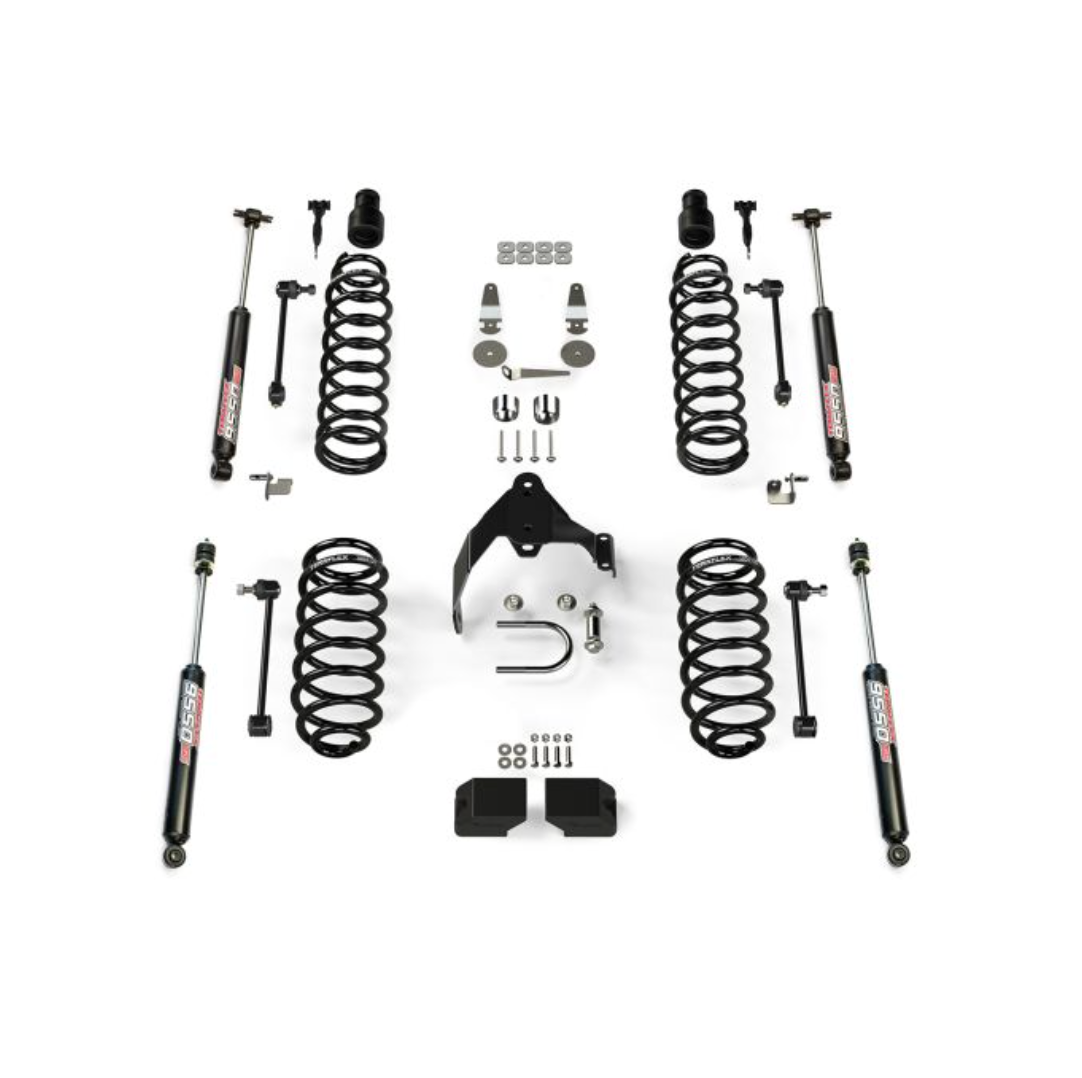 JK 2dr: 3" Coil Spring Base Lift Kit & 9550 VSS Twin-Tube
