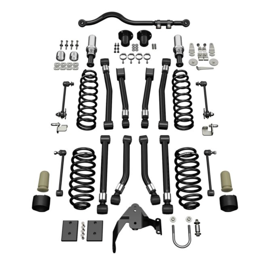 JK 2dr: 3" Alpine CT3 Short Arm Suspension System - No Shocks