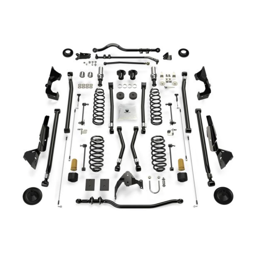 JK 4dr: 6" Alpine RT6 Long Arm Suspension System - No Shocks