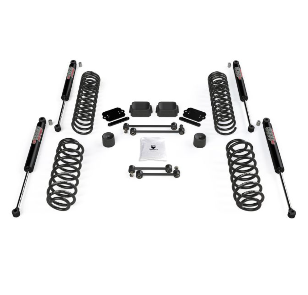 JL 4dr: 2.5" Coil Spring Base Lift Kit & 9550 VSS Twin-Tube Shocks