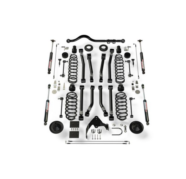 TeraFlex 4 inch suspension lift system with Alpine short control arms and 9550 VSS shocks for Jeep Wrangler JK Unlimited 4-door