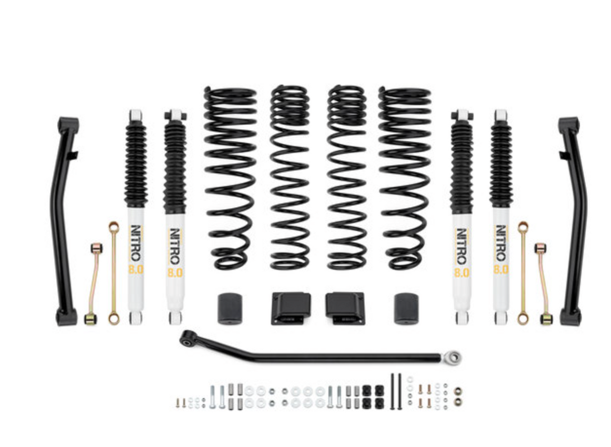 Quadratec Maximum Duty 3.5" Coil Spring Suspension Lift Kit for 20-26 Jeep Gladiator JT Rubicon