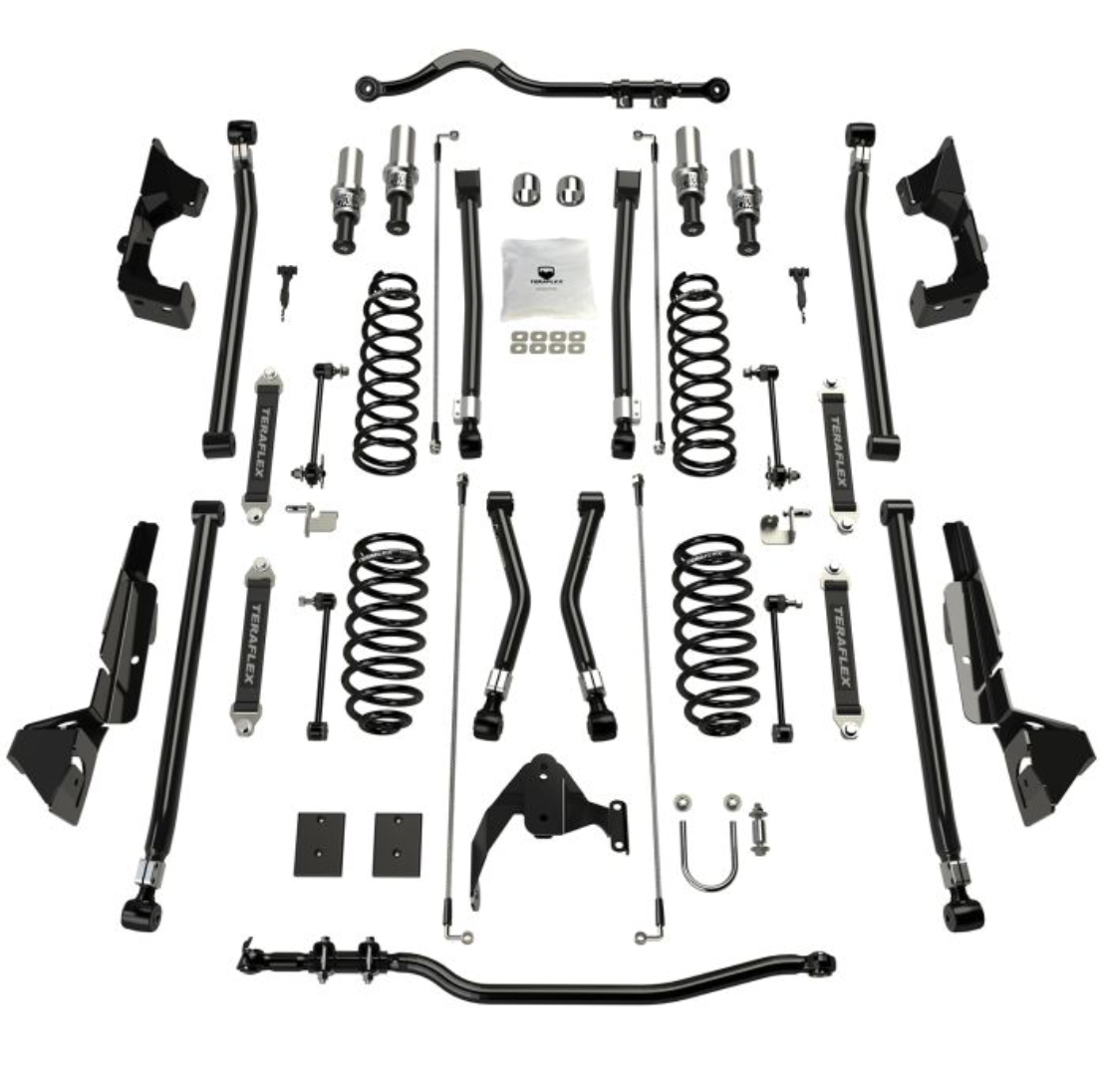 JK 2dr: 4" Alpine CT4 Prerunner Long Arm Suspension System - No Shocks