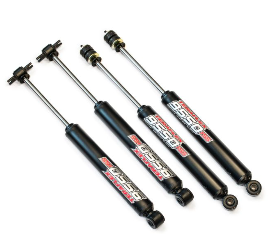 TeraFlex 9550 VSS Twin-Tube Shock Kit for Jeep Wrangler JK and JKU with 3 to 4 inch lift suspension systems