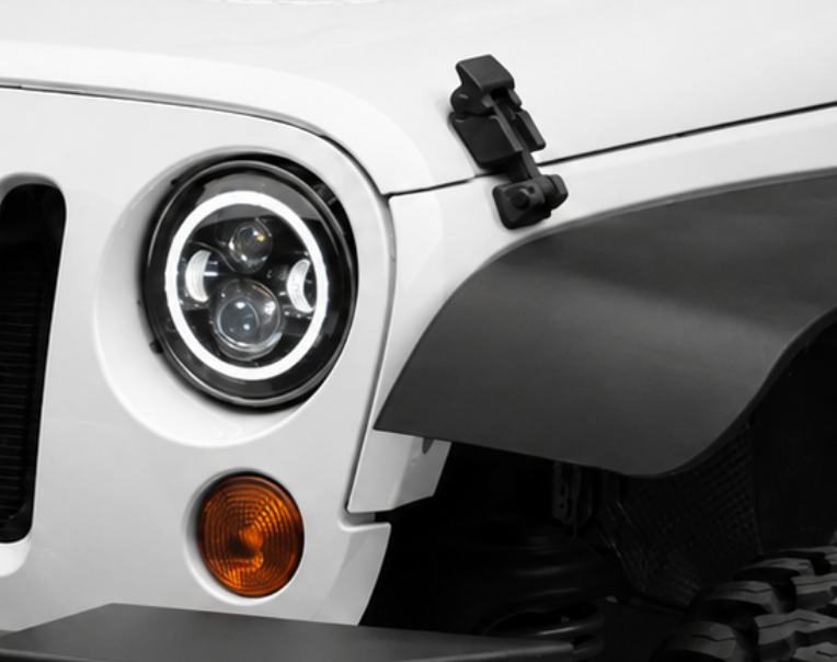 Trail Ops 7" Halo LED Headlights for Jeep Wrangler JK/JKU