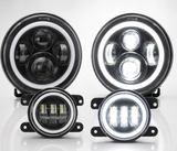 Trail Ops 7-Inch LED Headlight & Fog Light Combo Kit (Non- RGB) | Jeep Wrangler JK/JKU