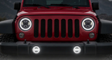 Trail Ops 7-Inch LED Headlight & Fog Light Combo Kit (Non- RGB) | Jeep Wrangler JK/JKU