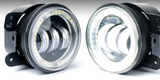 Trail Ops RGB LED Halo Fog Lights for Jeep Wrangler JK, JL & Gladiator JT (4- Point Mount)