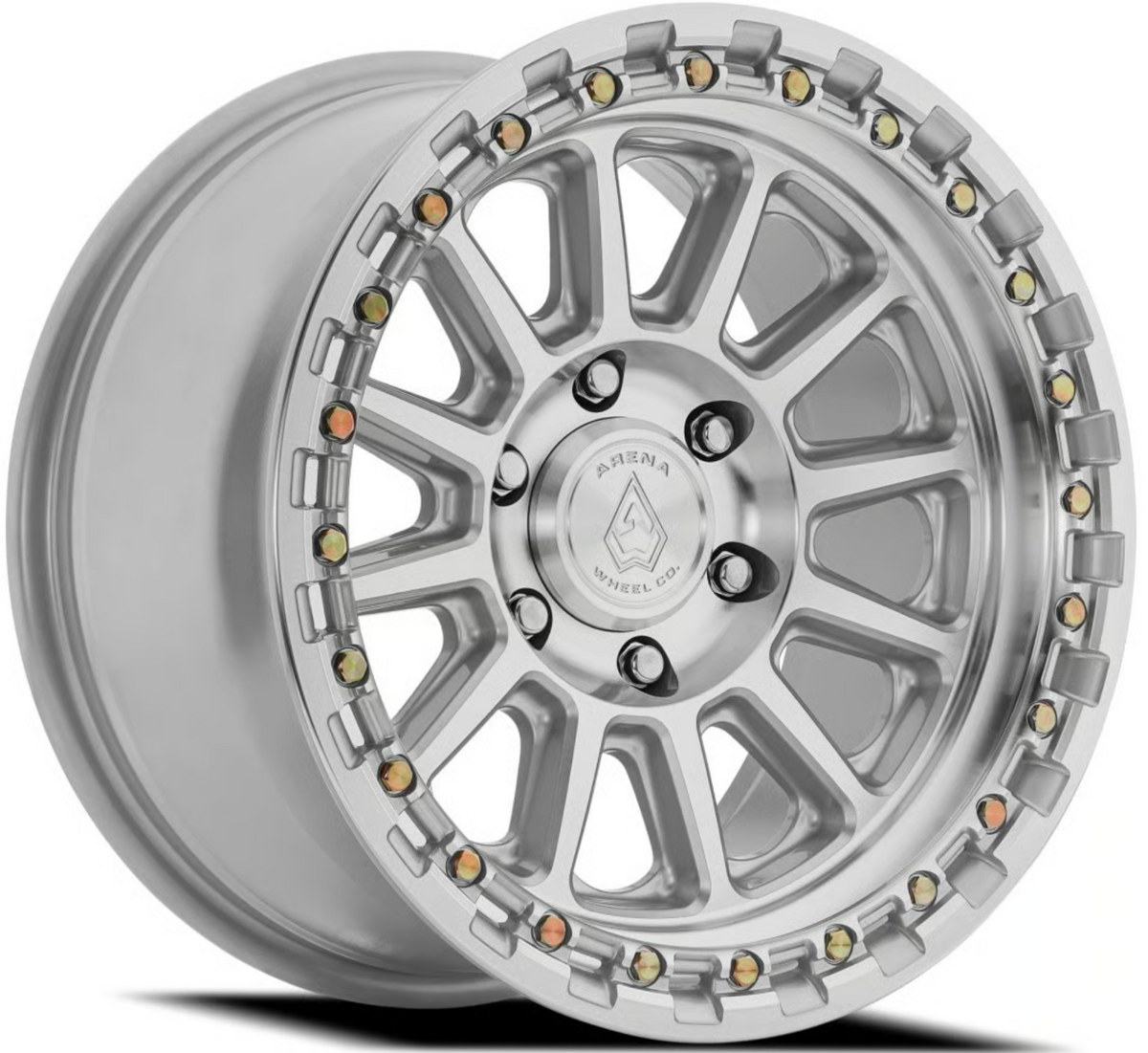Arena Enduro 17x9 0mm Gloss Silver Machined