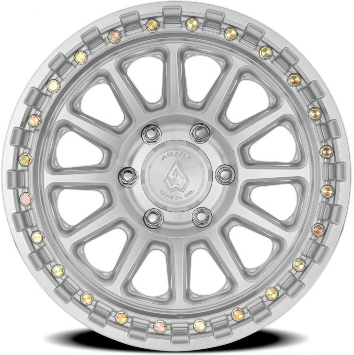 Arena Enduro 17x9 0mm Gloss Silver Machined
