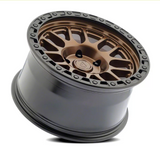 Arena Boost 17x9 0mm Smoked Bronze Center Satin Black Lip