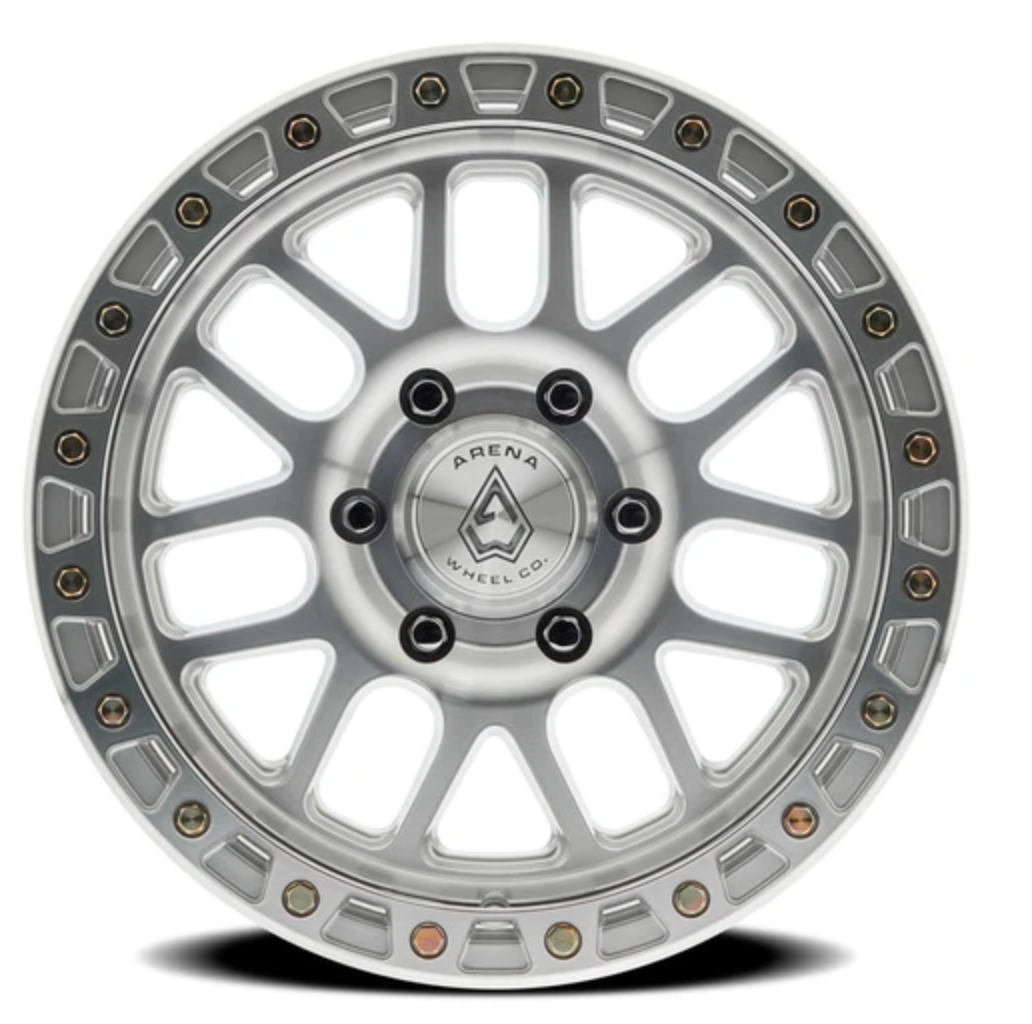 Arena Boost 17x9 0mm Gloss Silver Machined