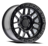 Arena Boost 18x9 0mm Satin Black Center Glossy Black Lip