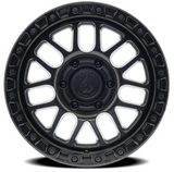 Arena Boost 18x9 0mm Satin Black Center Glossy Black Lip